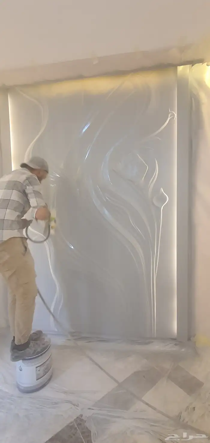 نحت وتصميم لوحات جدارية وديكورات داخلية 3d ماكينة cnc 8