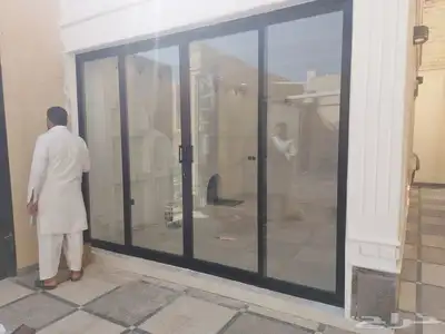 الباب سحاب دبل زجاج... 0