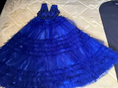 فستان الزاهية فخامة ساحرة بلون نيلي 1