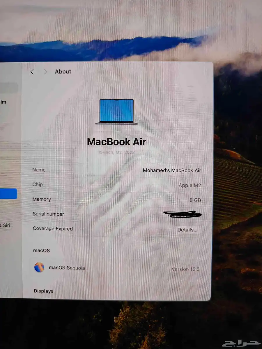 MacBook air M2 15 inch 2