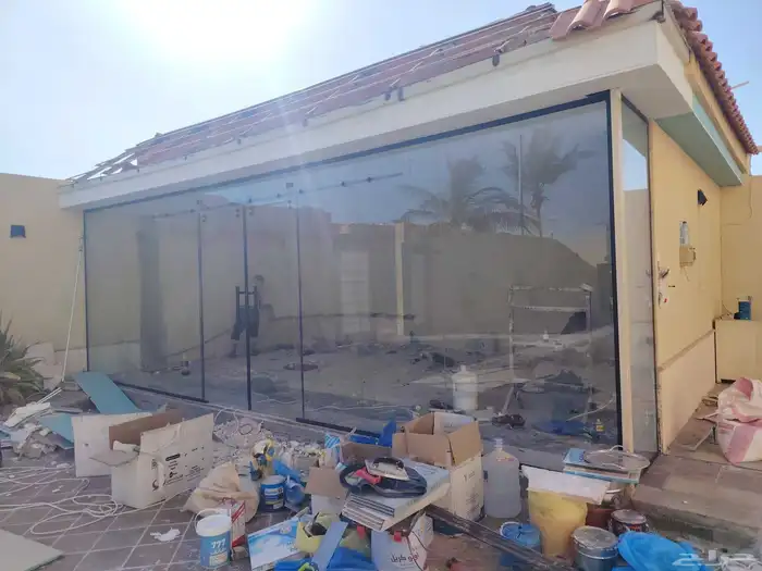 زجاج سيكوريت درابزين درج داخلي داربنزينات زجاج 0