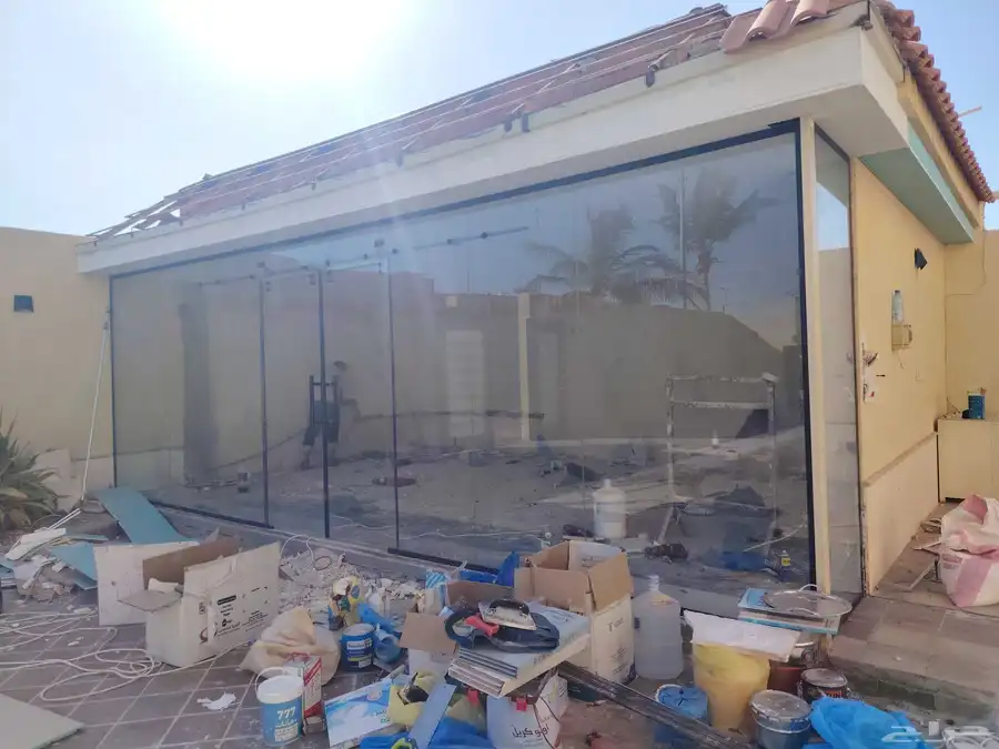 زجاج سيكوريت درابزين درج داخلي داربنزينات زجاج 0