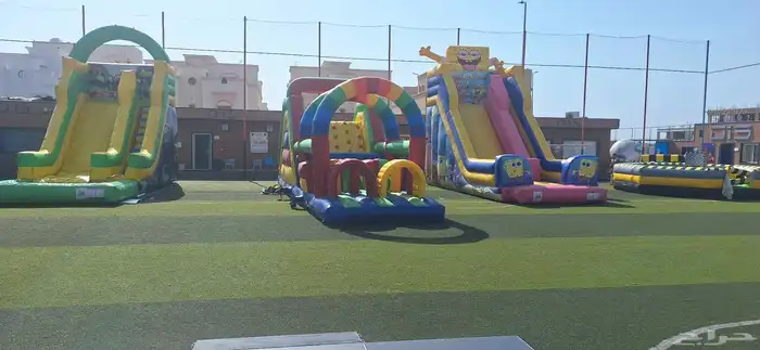 العاب هوائية وزحاليق ونطيطات وملاعب صابونيه ملعب جدة_مكه 4