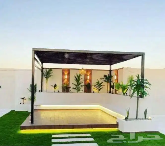 تركيب العشب الطبيعي والصناعي 1