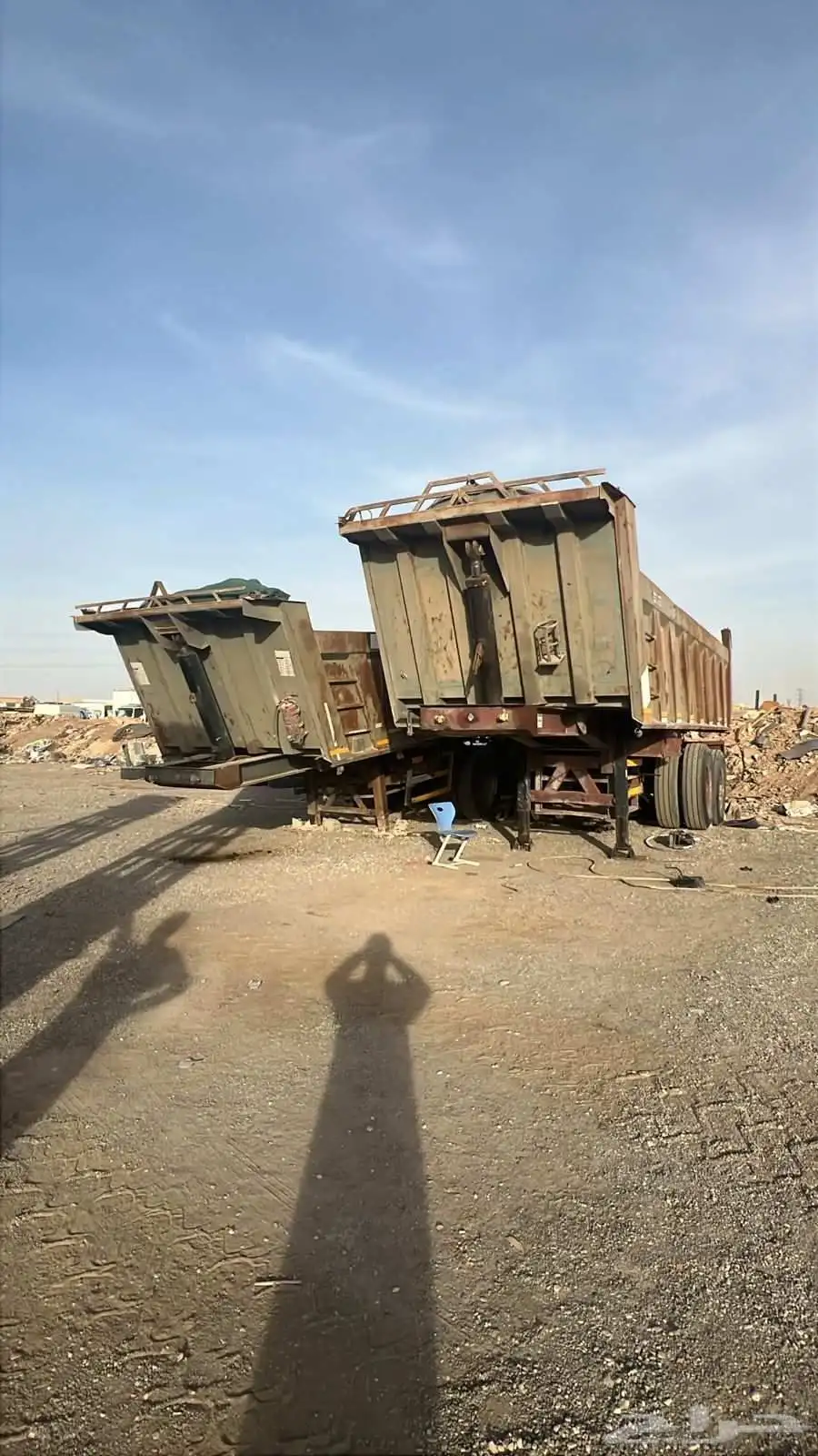 صناديق قلابات تريلا للايجار 0