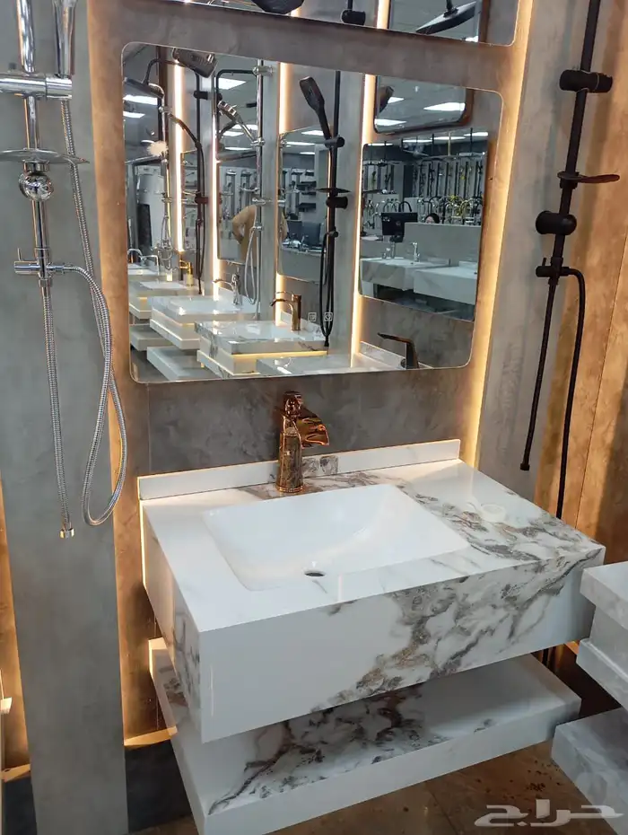 مغاسل بورسلان فخمة مقاومة للماء جودة عالية 9