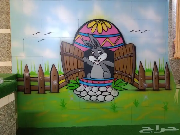 رسام وخطاط لرسم الروضات 1