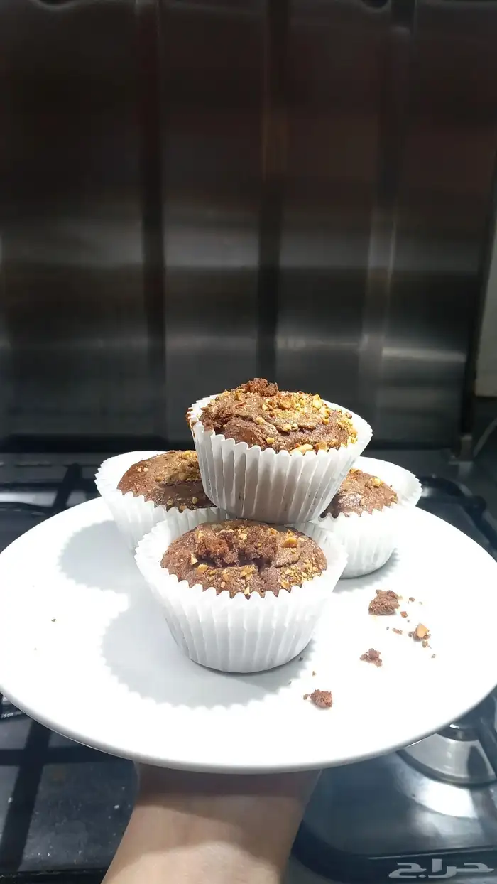 كيك رفايلو بالبندق والموز الصحي 1