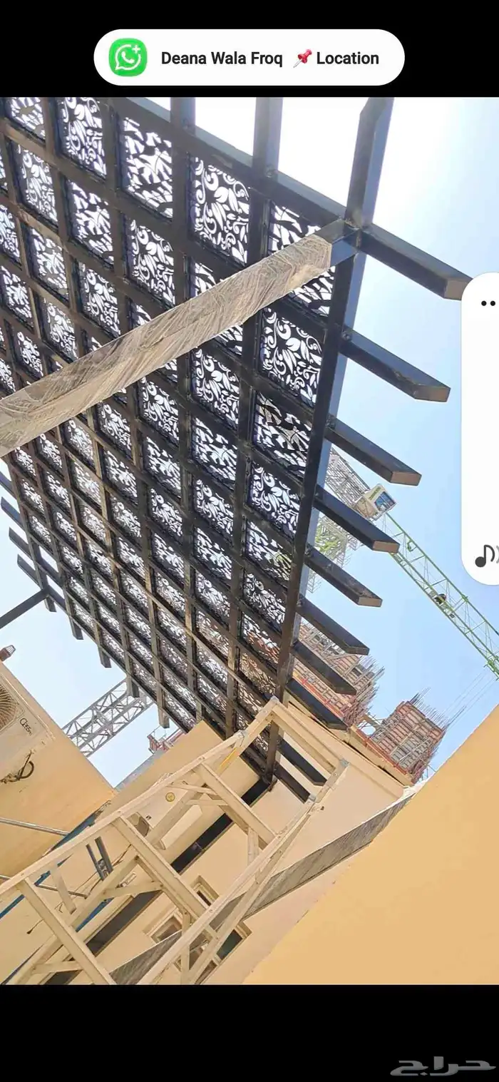 مظلات مواقف للسيارات في باب حديد سعر معقول في الرياض السعودي 2