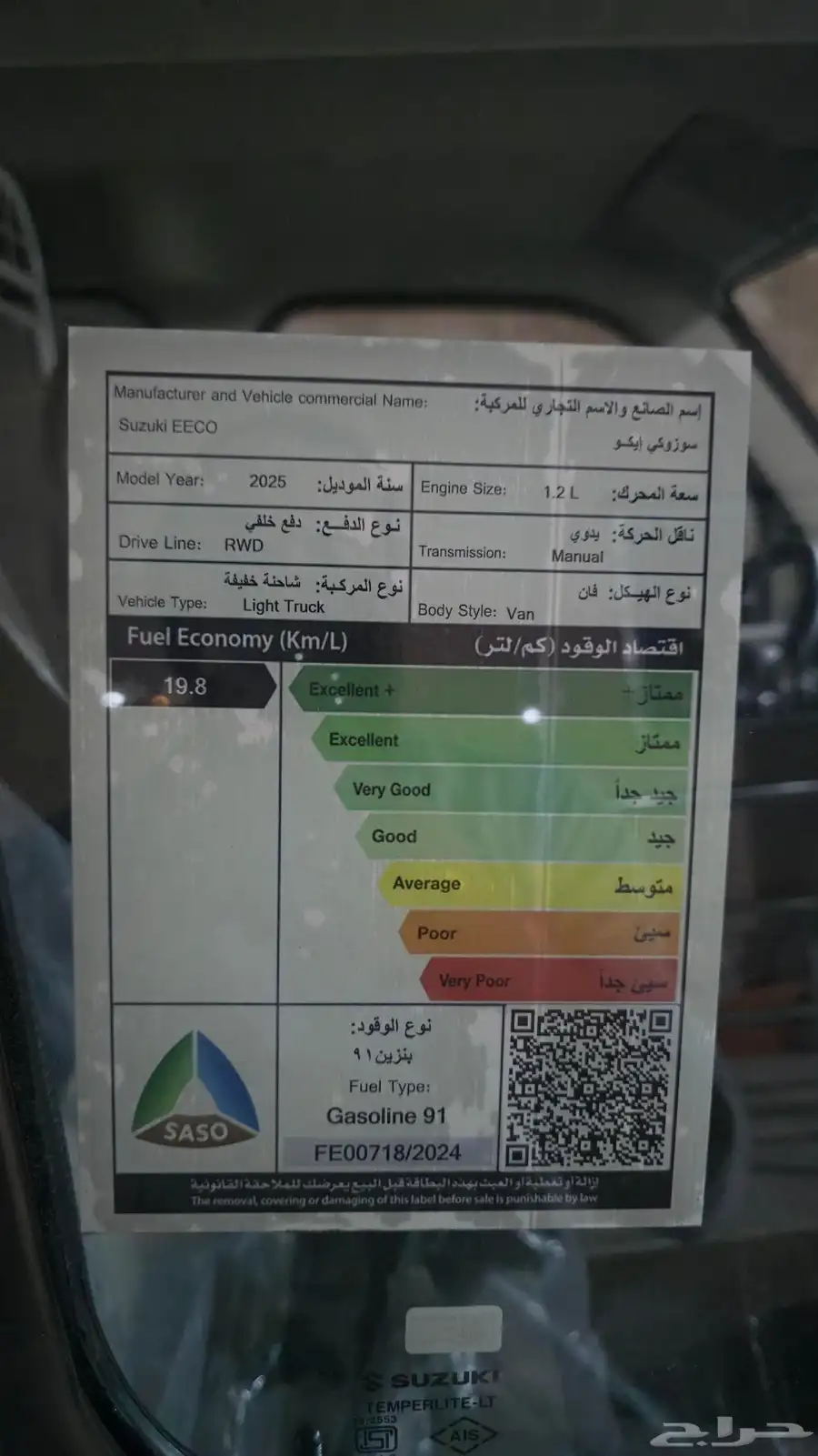 سوزوكي EECO ايكون فان بضاعة موديل 2025 16