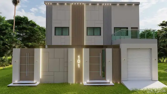 تصميم واجهات فلل عصريه 1