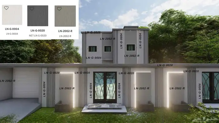 تصميم واجهات فلل عصريه 4