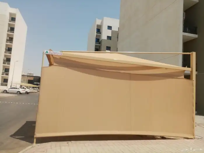 مظلات سيارات الواحه قرميد هناجر 9
