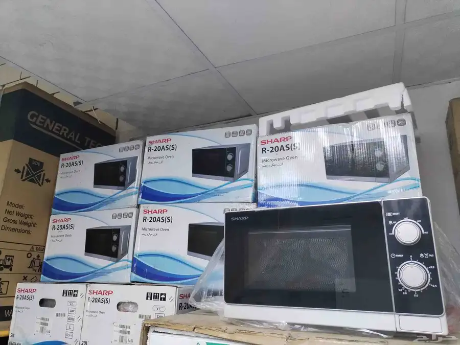 ميكرويف  شارب 20 لتر 800 واط كود الموديل  R-20AS(S) 0