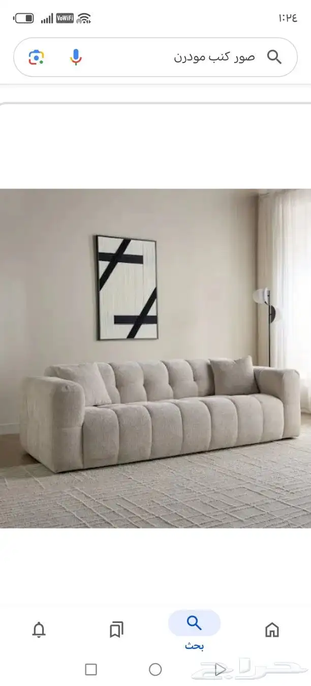 كنب الاهبه الجديد ثلاث كبير واثنين كرسي 0