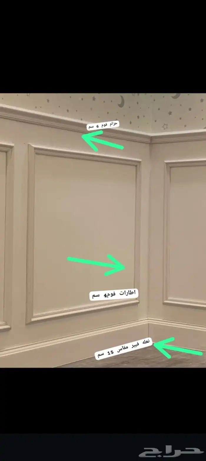 ورق جدران قماشي لينن   نعلات فيبر. اطارات فوم براويز 0