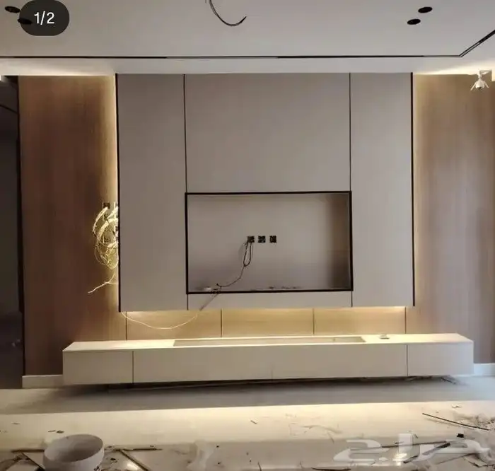 ديكور شاشه ودهانات وترميم 1