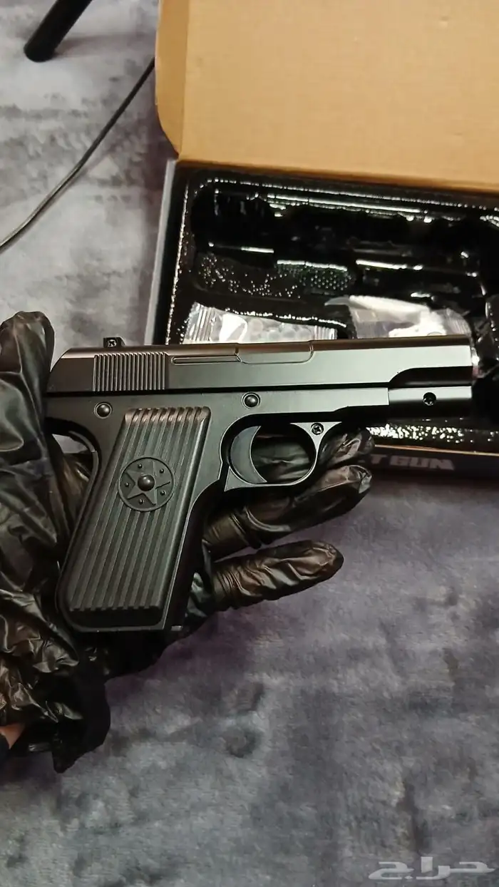 مسدس خرز حديد TT نسخة واقعية   مع المحزم 0