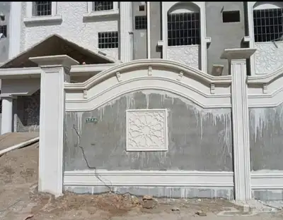 أعمال تلييس ا سمنتيه خرجي ديكورات خارجيه بديل الحجر الطبيعي 4