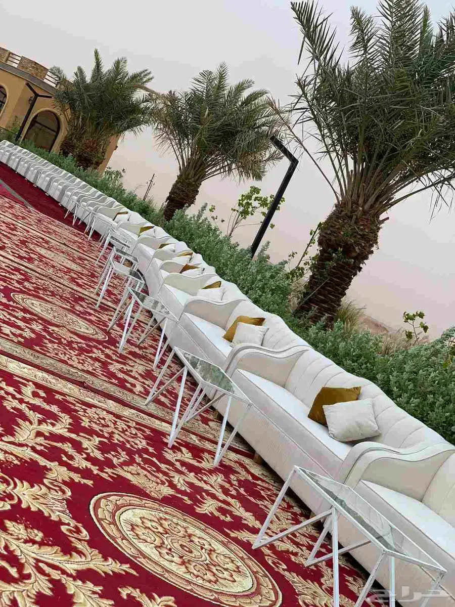 تاجير كنب وكراسي وطاولات جلسات شعبيه 7