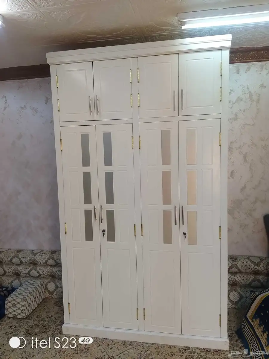 دولاب ابيض درفتين 0