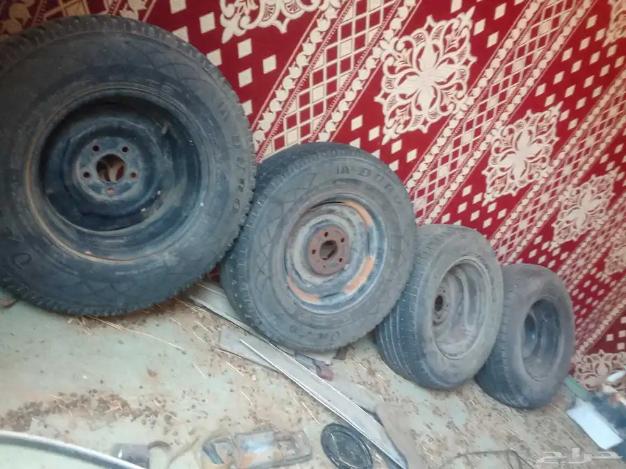جنوط بكفراتها كابرس 90 للبيع كفرات شبه جديدة 0