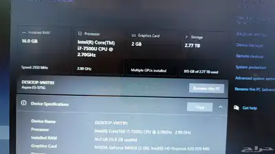 لابتوب ايسر قيميق 4