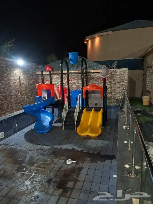 نطاطات ترامبولين ومجموعات مراجيح زحاليق متعددة خارجية وداخلي 41