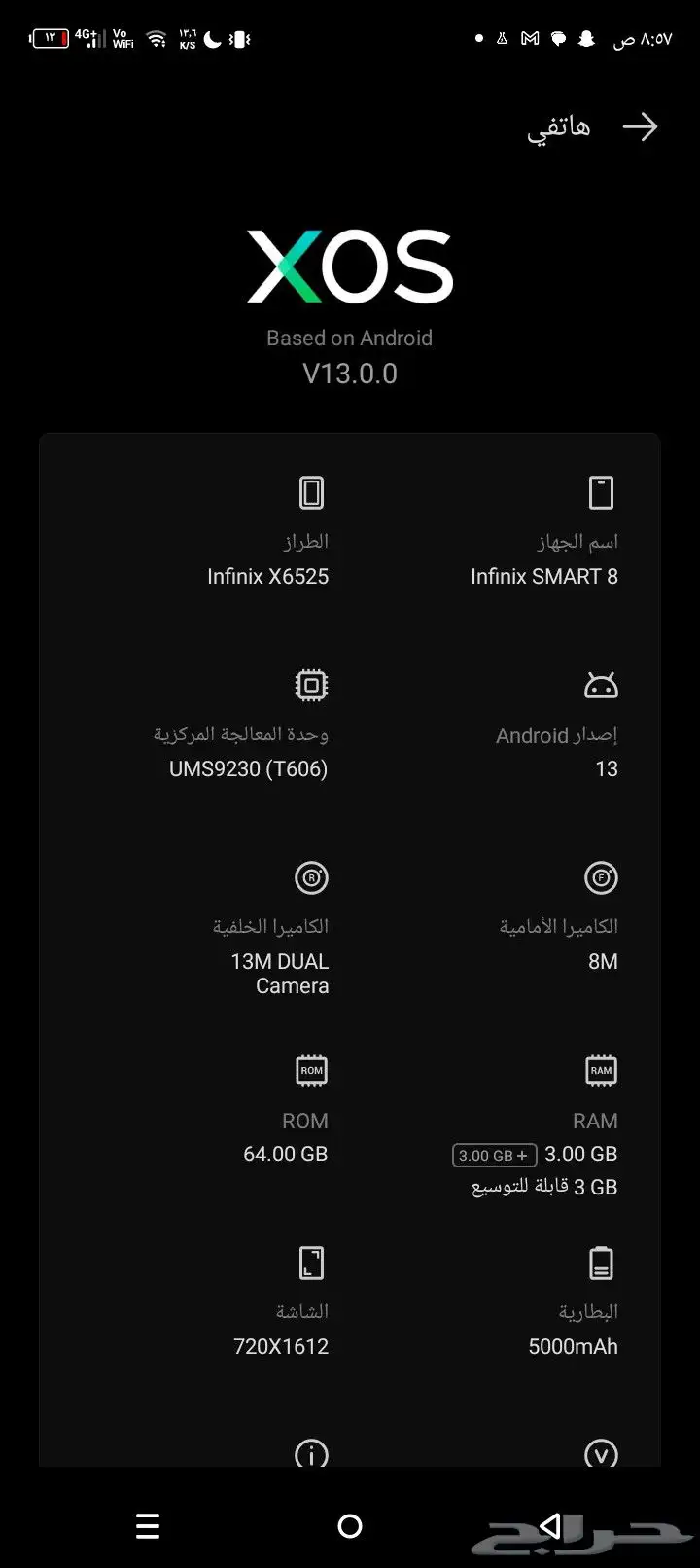 انفنكس 8 index