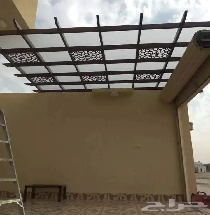 حداد مضلات سواتر برجولات بيوت شعر سندوتش بنل قرميد المنيوم 3
