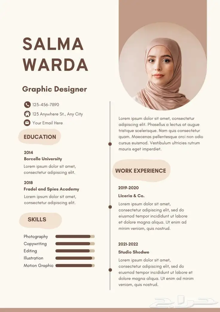 تصميم سيره ذاتيه index
