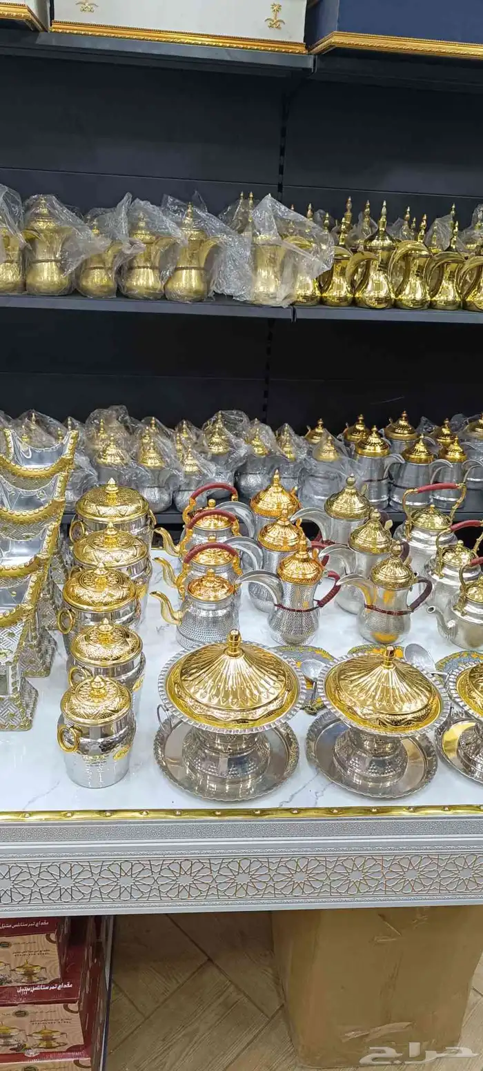 بكج دلال واباريق نحاس مع المنيوم 3