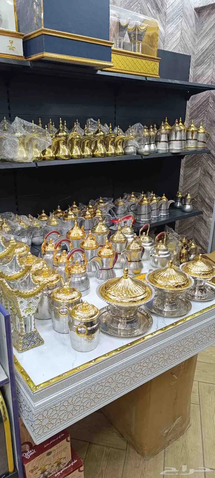 بكج دلال واباريق نحاس مع المنيوم 2