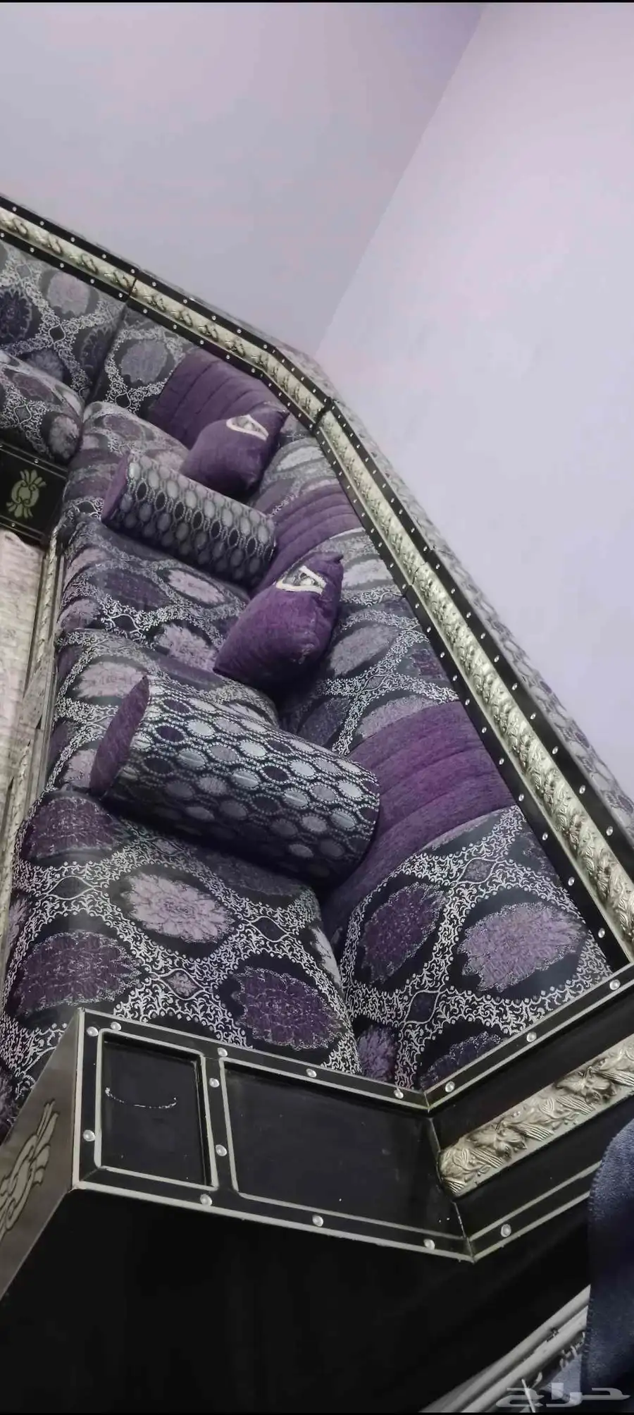 مجلس كنب تفصيل قماش ثقيل كلفني 5400 6