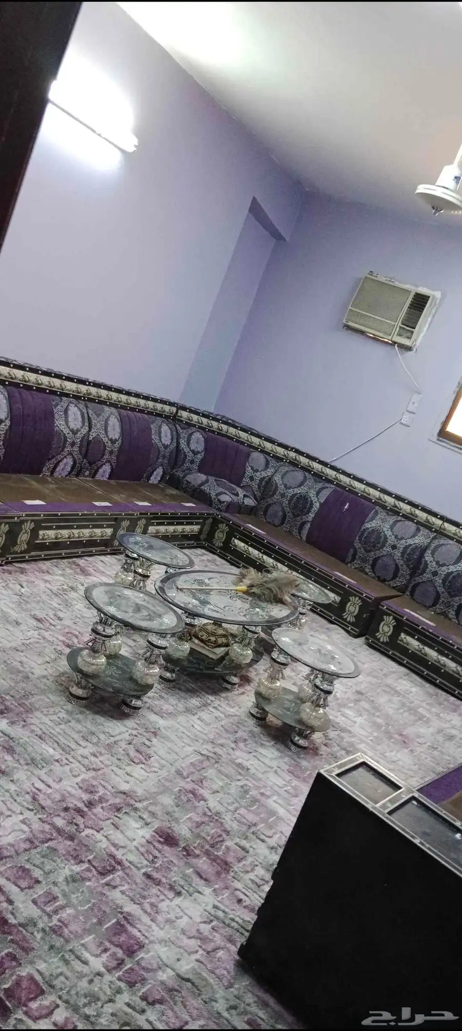 مجلس كنب تفصيل قماش ثقيل كلفني 5400 5