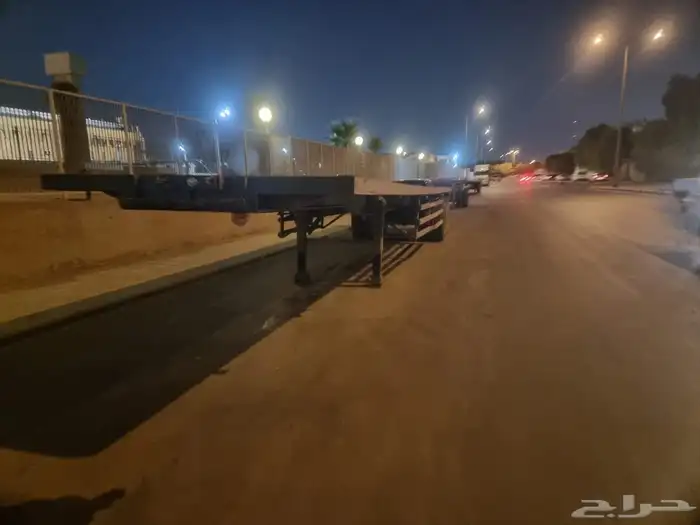 تيادر تريله سطحه محورين لعبات طوال 12.60 للايجار الشهري 1300 1