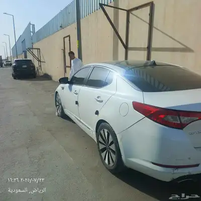 كيا ابتيما 2013 ابيض فل كامل فتحت سقف خربانه صفط مرايات 3