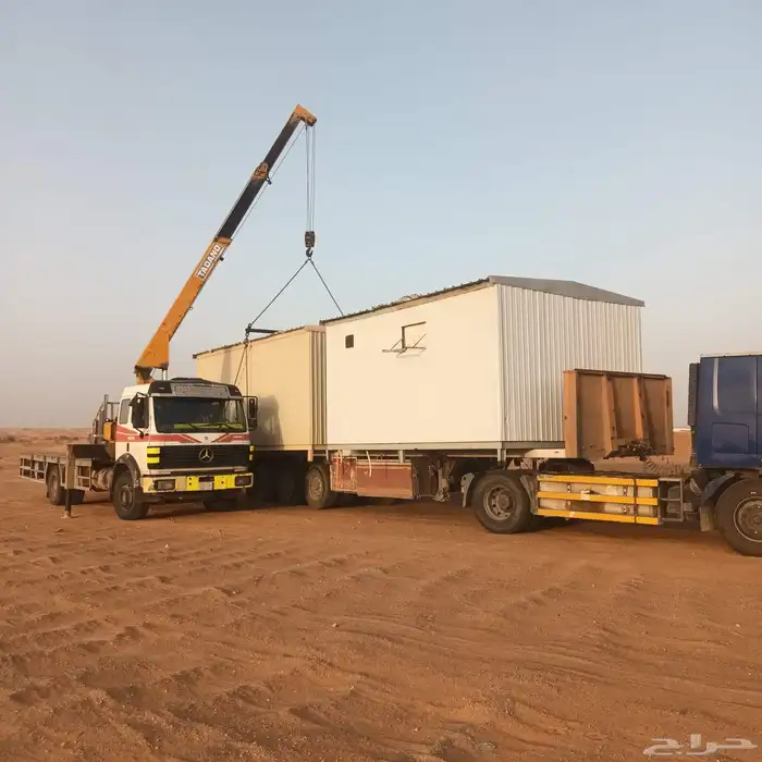 نقل غرف جاهزه ونش دينه رافعه نقل بركسات 0