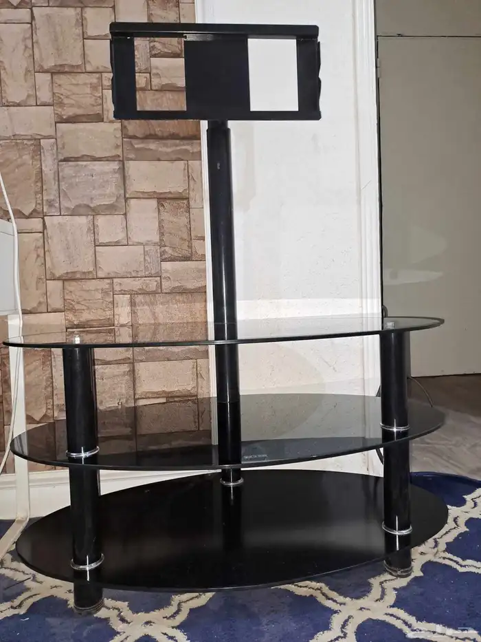 طاولة شاشات تلفزيون زجاجية 0