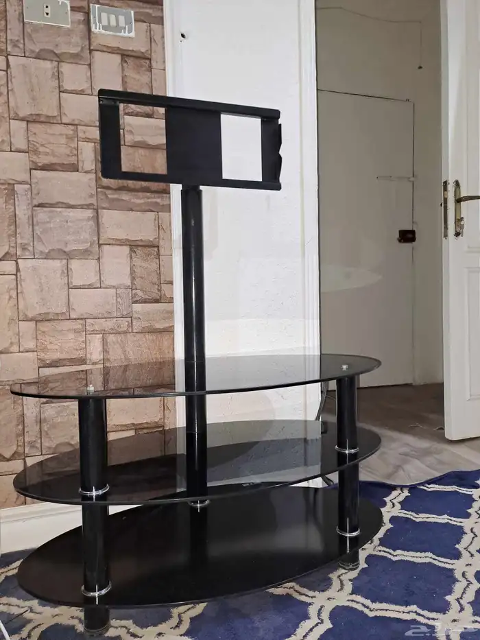 طاولة شاشات تلفزيون زجاجية 1