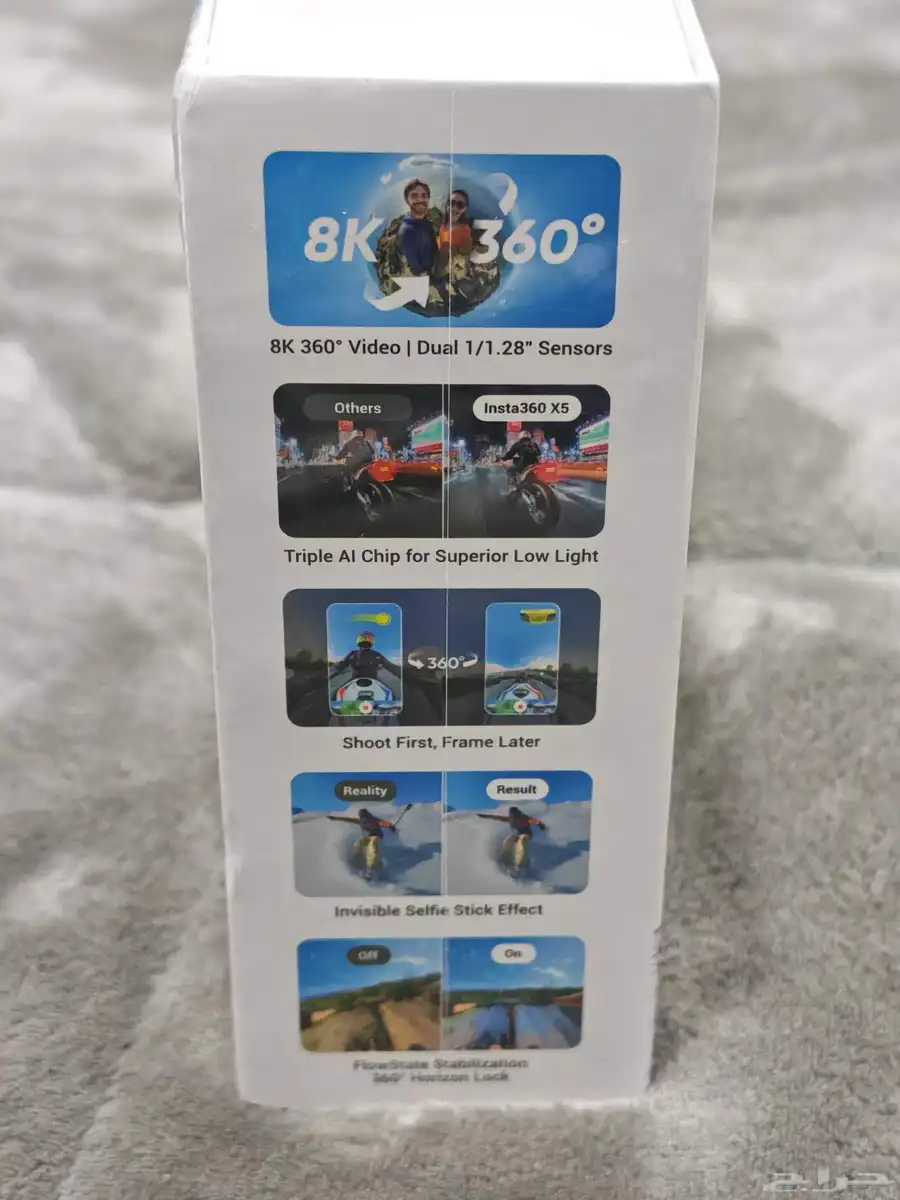 كاميرا insta360 x5 جديدة مناسبة للدباب والسفر 2