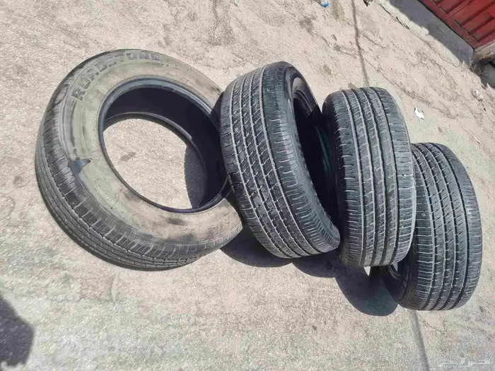 265 60 18 الكفرات نضيفه شرت شبه الجديد 5