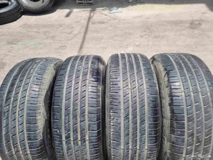 265 60 18 الكفرات نضيفه شرت شبه الجديد 6