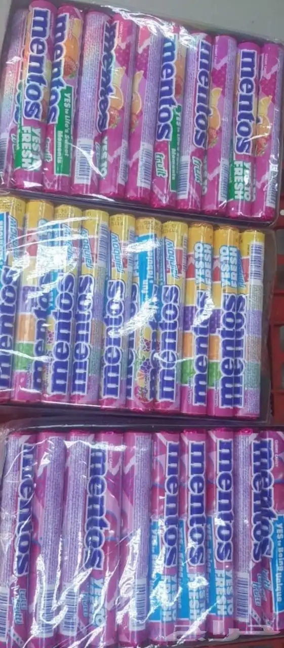 حلاوه منتوس 40حبه في علبه بي 15ريال كرتون فيها 6علب بي80 0
