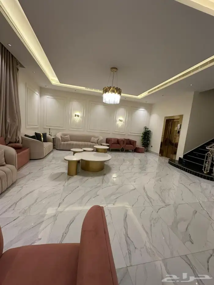 للبيع او لايجار فيلا بالنرجس3 موثثة بالكامل VIP المساحة 550 2