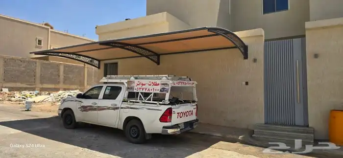 مظلات وسواتر برجولات هناجر خيام سندويتش بنل المزاحمية ضرماء 1