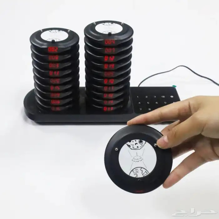 جهاز نداء بيجر للمطاعم والكافيهات للزبائن دائرى ومستطيل 10