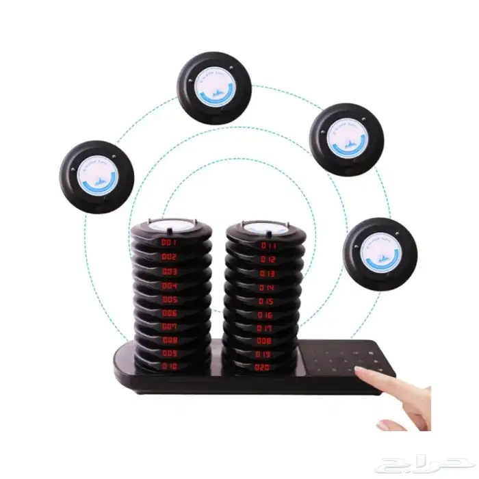 جهاز نداء بيجر للمطاعم والكافيهات للزبائن دائرى ومستطيل 11