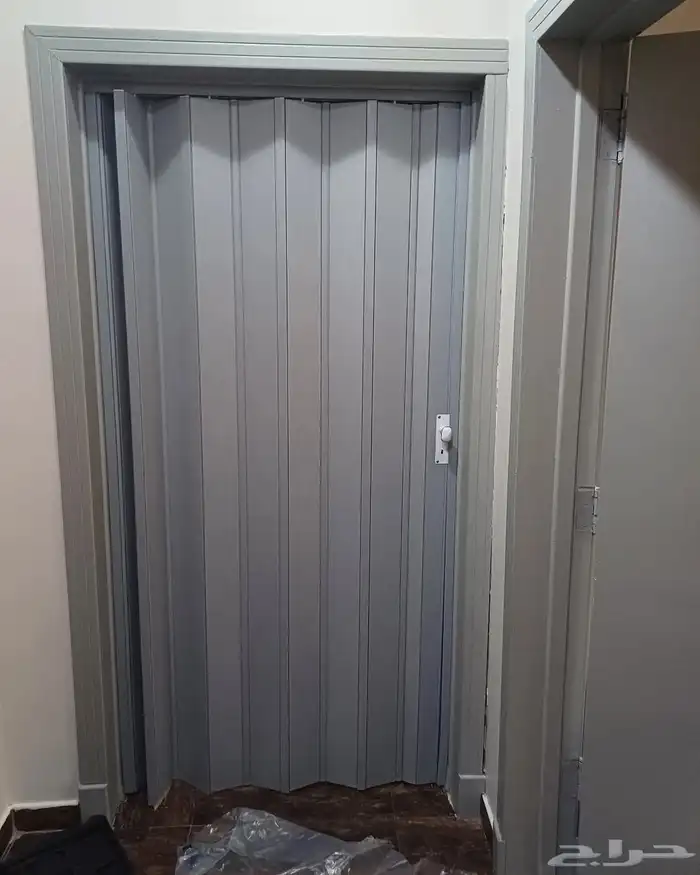 ابواب سحب سحاب سحابة جلد وبلاستيك كورديون 2