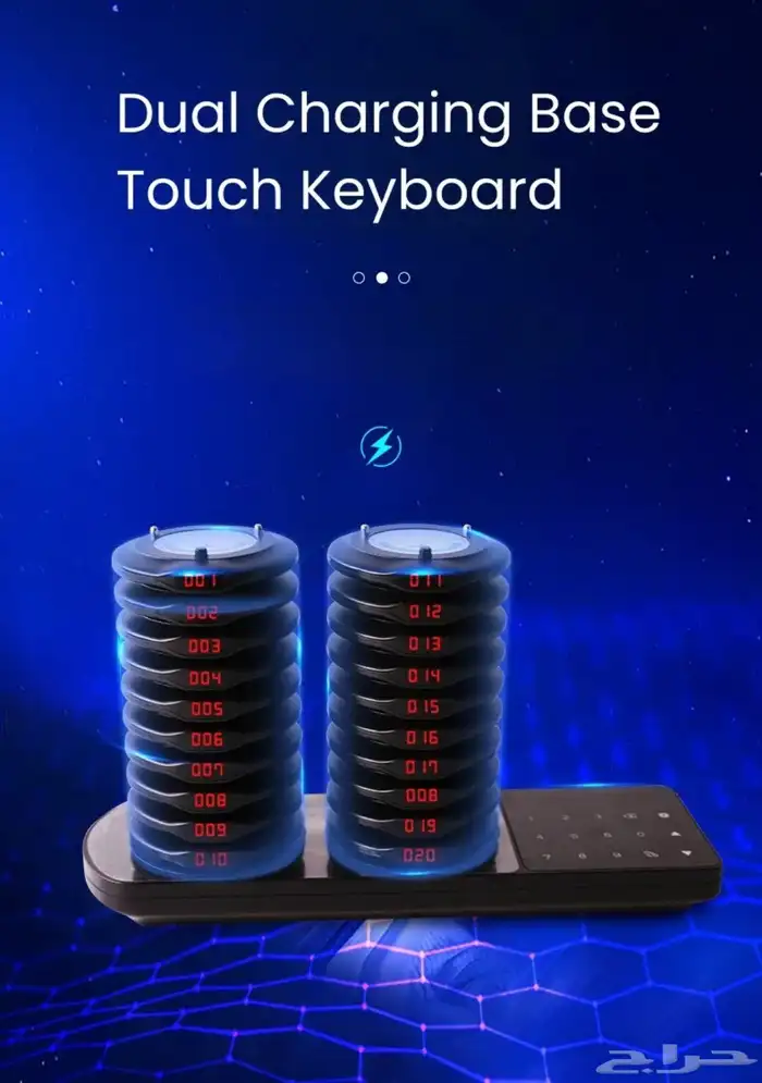 جهاز نداء بيجر للمطاعم والكافيهات للزبائن دائرى ومستطيل 1